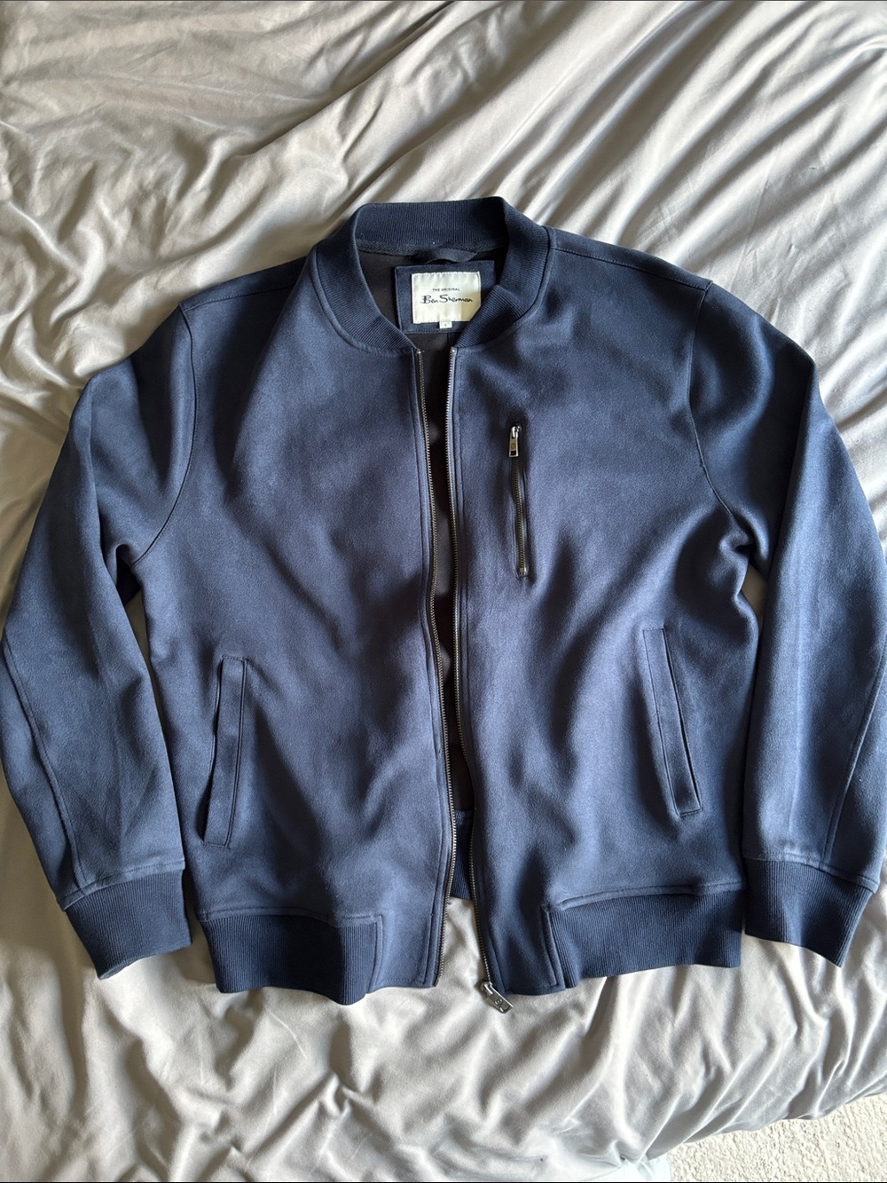 Ben Sherman Blue Bomber Jacket